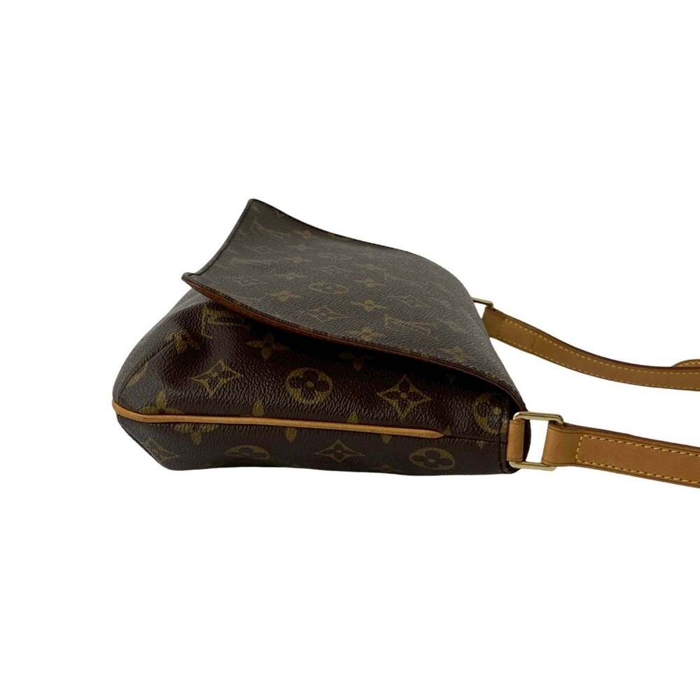 LOUIS VUITTON Authentic Brown Monogram Leather Shoulder Bag - Picture 6 of 10